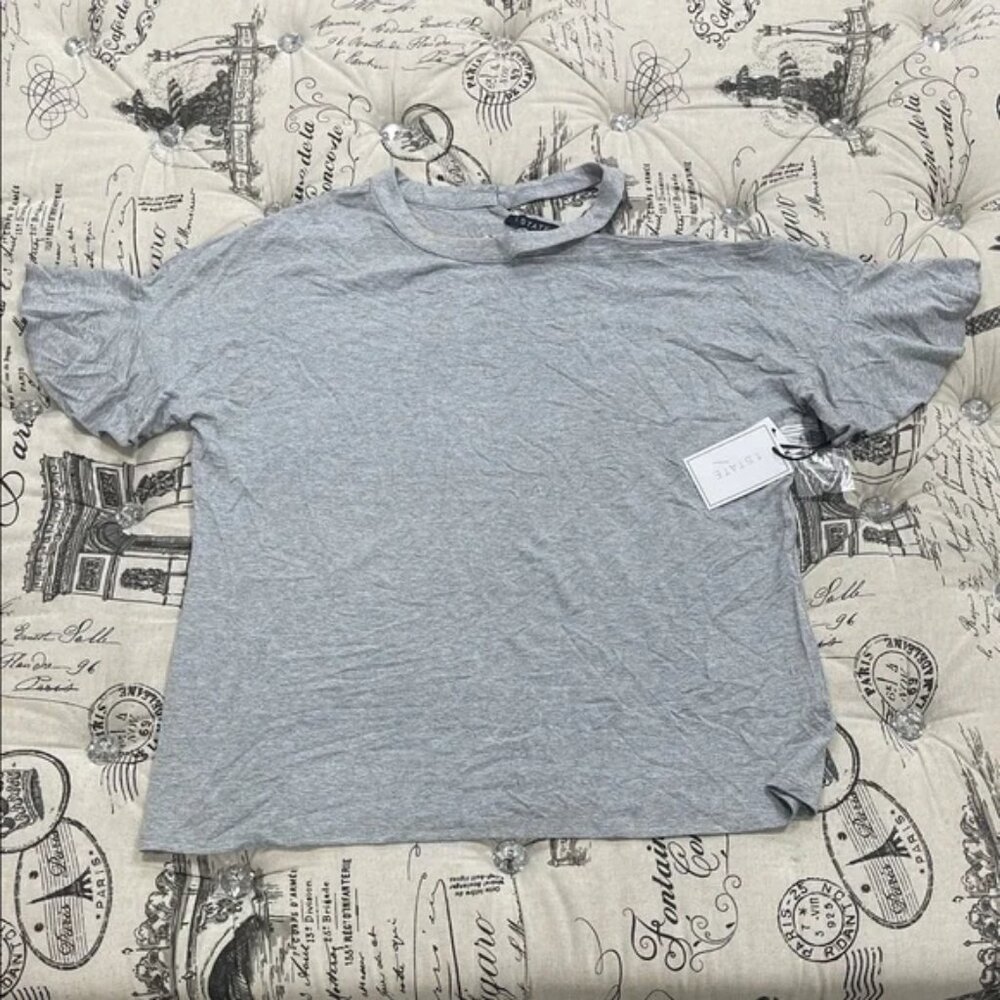 1. State Asymmetrical Short Sleeve T-Shirt